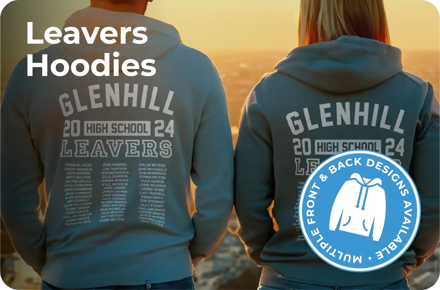 Leavers Hoodies Button