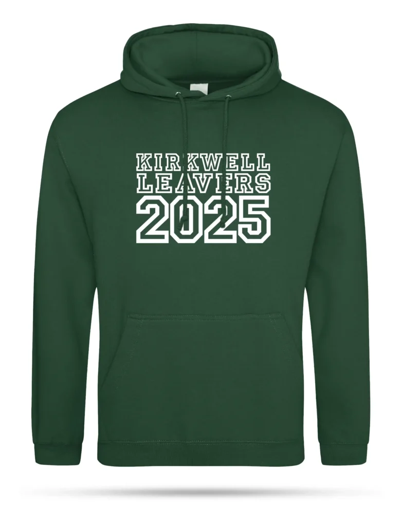 Bottle Green Leavers Hoodie