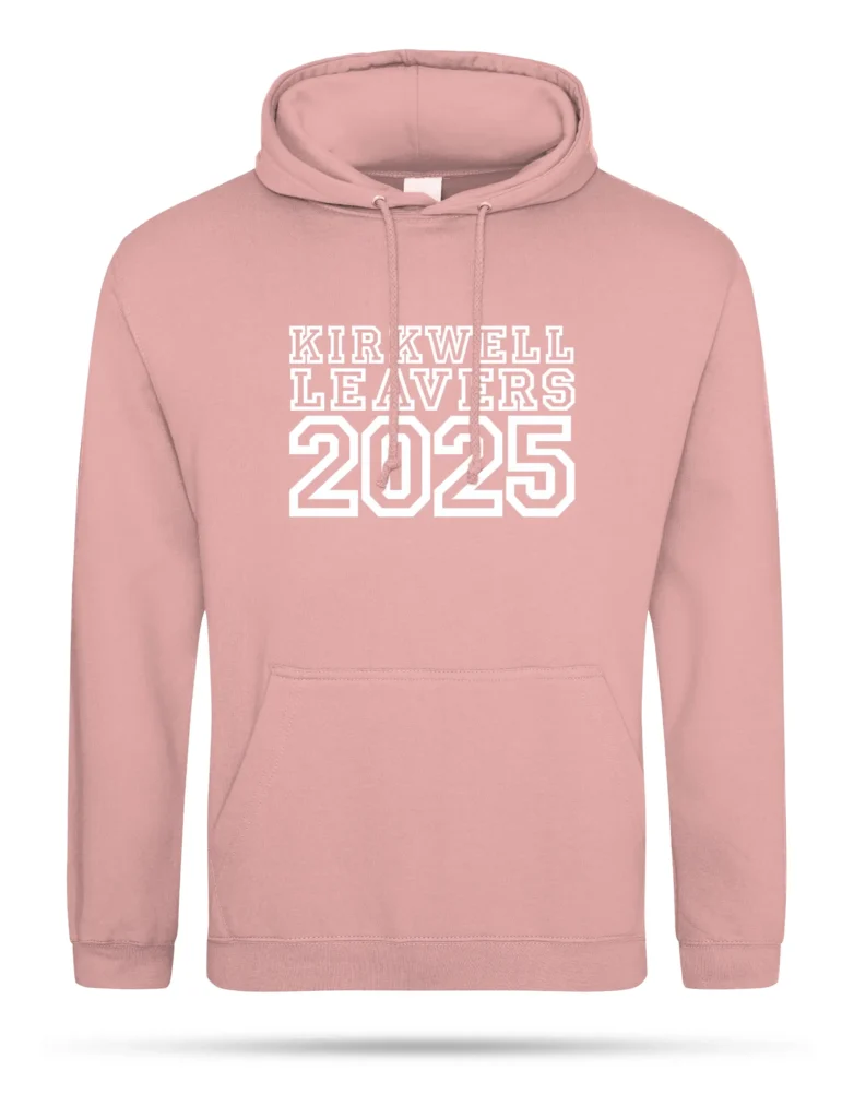 Dusty Pink Leavers Hoodie