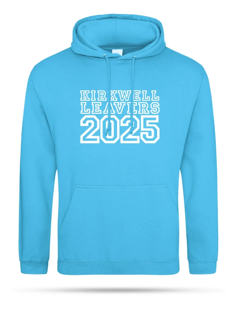 Hawaiian Blue Leavers Hoodie