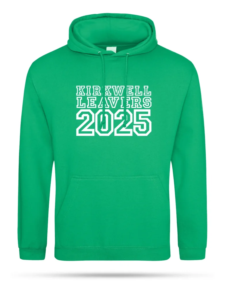 Kelly Green Leavers Hoodie