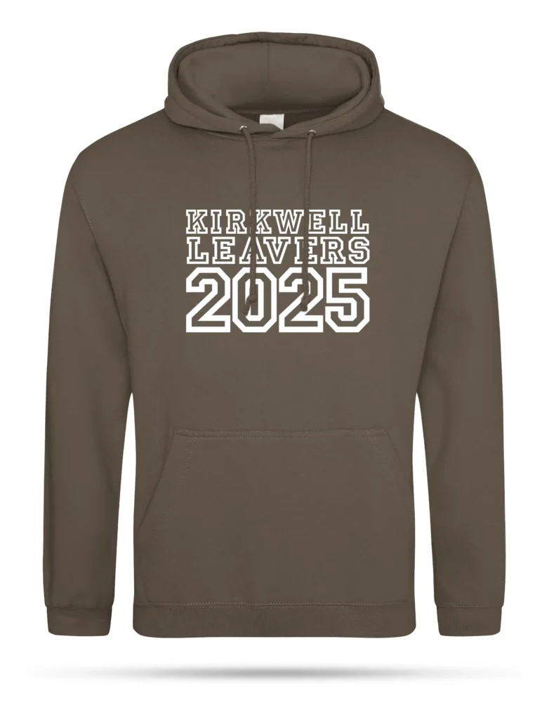 Olive Green Leavers Hoodie