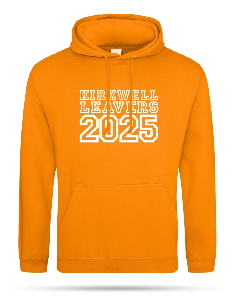 Orange Leavers Hoodie