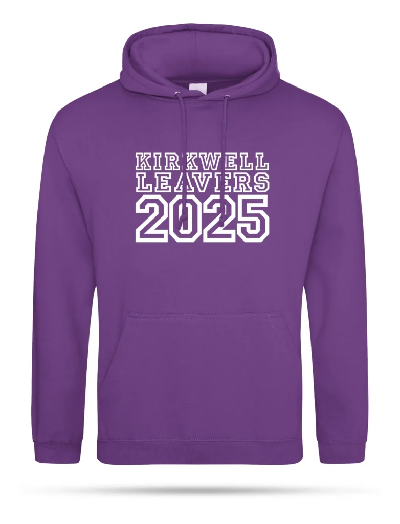 Purple Leavers Hoodie