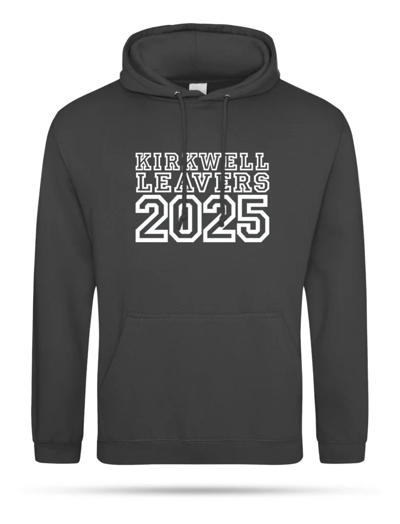 Storm Grey Leavers Hoodie