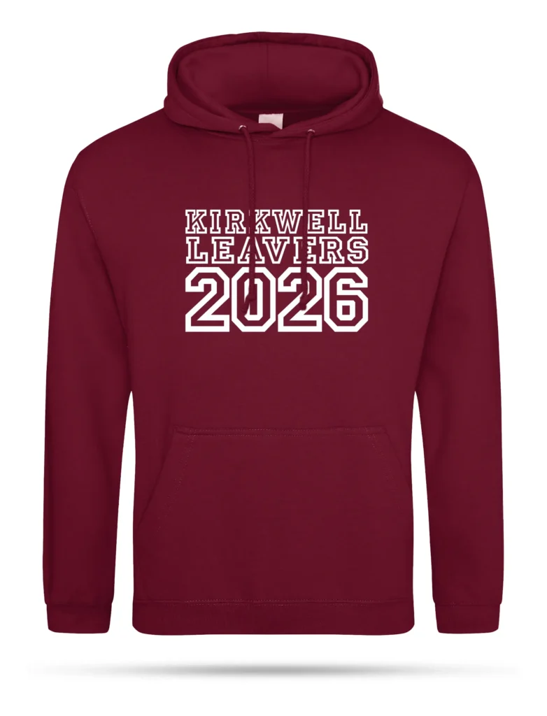 Burgundy Leavers Hoodie
