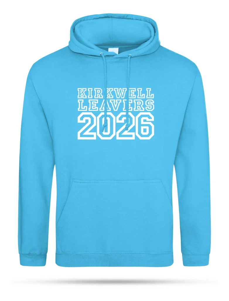 Hawaiian Blue Leavers Hoodie